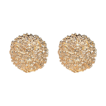 Big Geometric Round Earrings