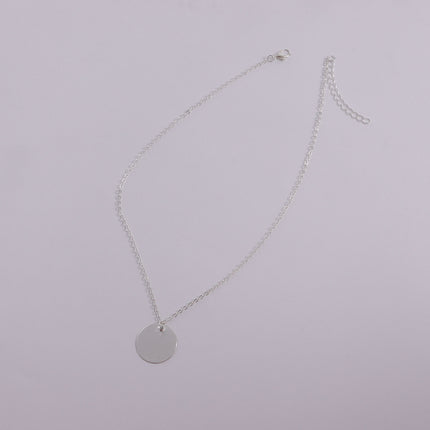 Disc Charm Pendant Necklace