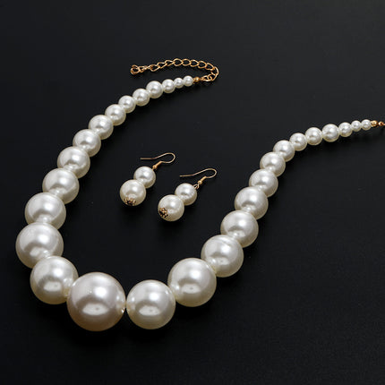 Big Imitation Pearl Necklaces Chunky Boho Short Choker