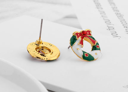 Christmas Geometric Garland Earring