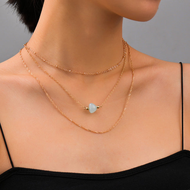 Nature Stone Choker Chain Necklaces - FASHION SHEGOODS LLC
