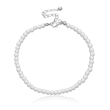 Pearl Chain Anklet Jewelry