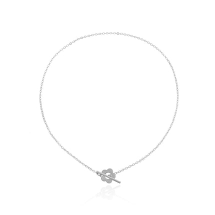 Chain Necklace Women Flower Lock Collar