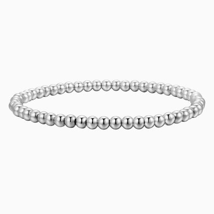 Stackable Stretch Elastic CCB Gold Bead Layered Bracelets