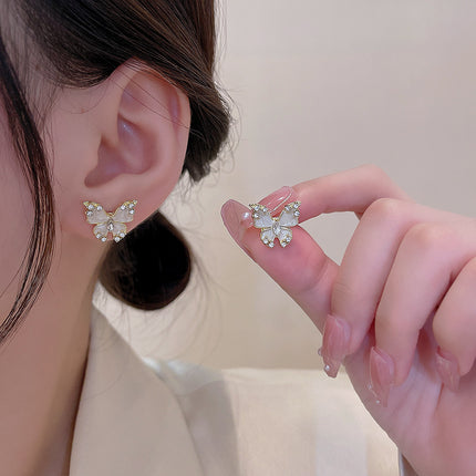 Opal butterfly Earrings - FASHION SHEGOODS LLC