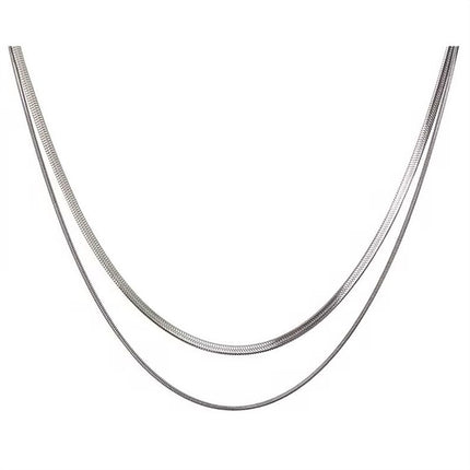 Fashion Jewelry Trendy Round Snake Chain  Necklace