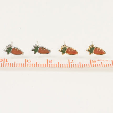 Enamel Carrot Earring