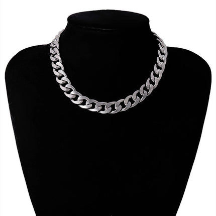 Hip Hop Chunky Cuban Link Chain Necklace for Women - FASHION SHEGOODS LLC