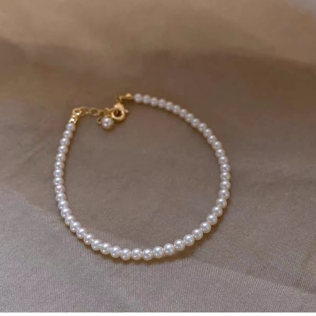 Women Glass Pearl Bracelet