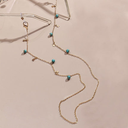 Natural Stone Turquoise Sunglass Chain