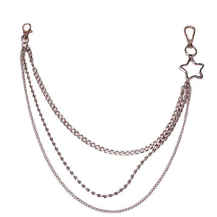 Geometric Multi-layer Waist Chain Hollow Cross Pants Chain