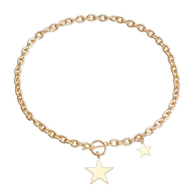 Star Pendant Chain Necklace