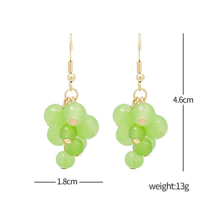 Sweet Lovely Fruit Earrings Pendant Grape Earrings