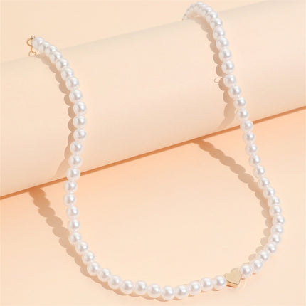 Heart Pearl Necklace for Woman - FASHION SHEGOODS LLC