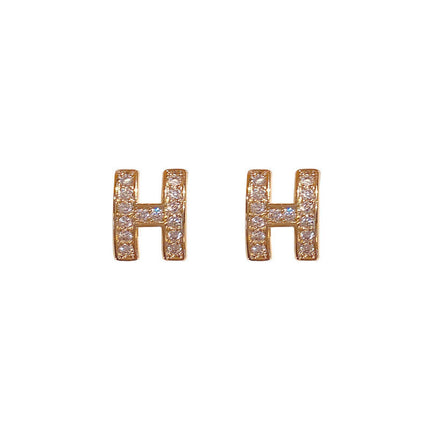 Rhinestone initial Earrings
