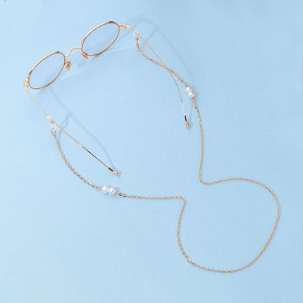 Strap Masking Holder Pearl Glasses Chain