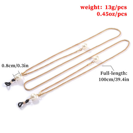 Pearl Sunglass Strap Eyeglass Cord Eyeglass Metal Chain