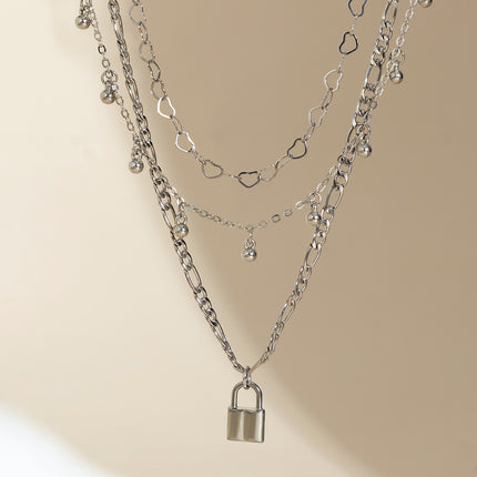Link Chain Layered Necklace - FASHION SHEGOODS LLC