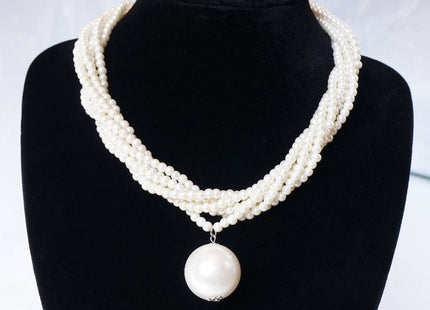 Multi-Layer Beaded Layer Pearl Necklace