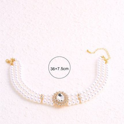 Multi Layer Pearl Beaded Necklaces Healing Crystal Jewelry Necklace - FASHION SHEGOODS LLC