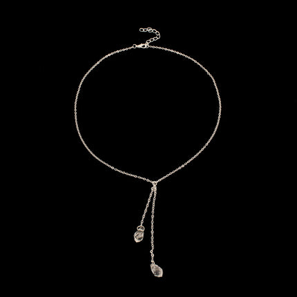 Long Sweater Crystal Fashion Necklace