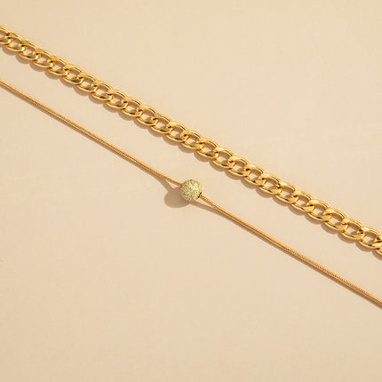 Hip Hop Bead Cuban Chain  Anklet Jewelry