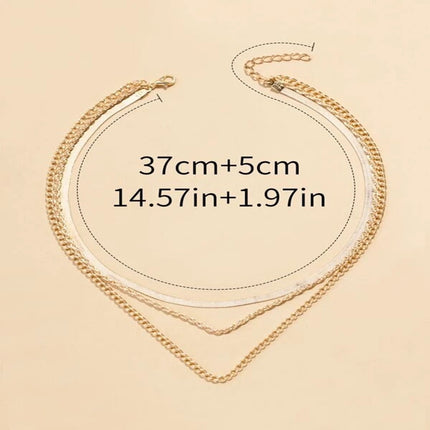 Vintage Twist Chain Necklace Multi-layer