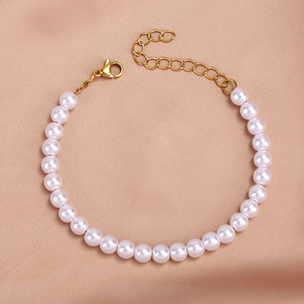 Beauty Pearl Beads Chain bracelet