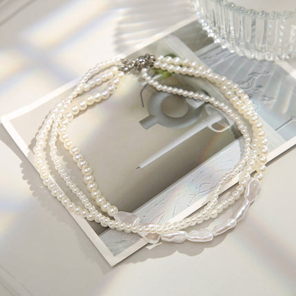 Multi-Layer Baroque Pearl Choker Necklace for Women - FASHION SHEGOODS LLC