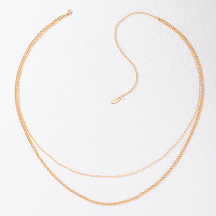 Trendy Sexy Double Layer Chain Necklace