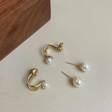 Irregular Pearls Post Earring - FASHION SHEGOODS LLC