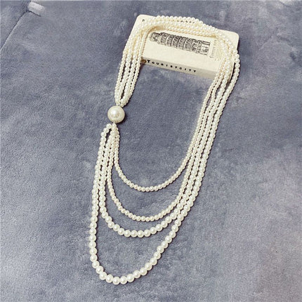 Multi Layer Pearl Women Design Wholesales Luxury Large Pearl Jewelry - FASHION SHEGOODS LLC