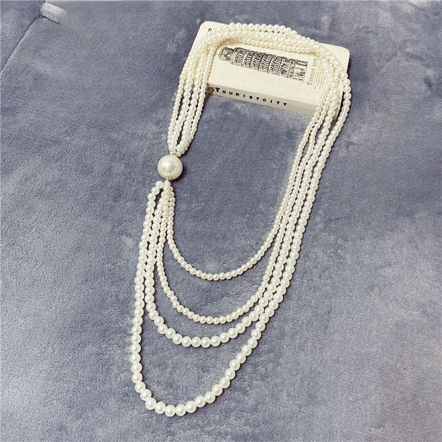 Multi Layer Pearl Women Design Wholesales Luxury Large Pearl Jewelry - FASHION SHEGOODS LLC