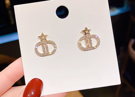 Stone Star Earrings